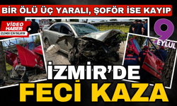 Ödemiş'te zincirleme kazada 1 can kaybı, 3 yaralı