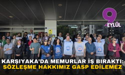 Karşıyaka’da memurlar iş bıraktı: Sözleşme hakkımız gasp edilemez