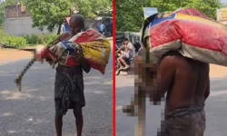 Kardeşinin iskeletiyle bankaya para çekmeye gitti