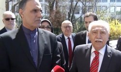 Doğu Perinçek’ten İran Büyükelçiliği'ne ziyaret