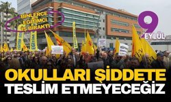 İzmir’de binlerce eğitimci iş bıraktı: Okulları şiddete teslim etmeyeceğiz