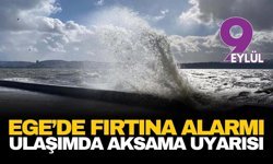 Ege Denizi'nin kuzeyinde fırtına alarmı: Dev dalgalar ve ulaşımda aksama uyarısı