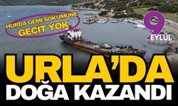 Urla’da doğa kazandı: Demircili Koyu’nu kirleten hurda gemiye geçit yok