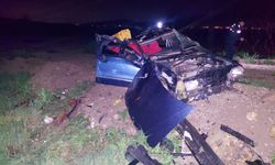 Kırkağaç’ta feci kaza:  1 ölü, 1 yaralı