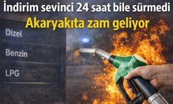 Motorin ve benzin yine zamlanıyor