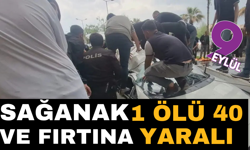 Sağanak ve fırtına: 1 ölü, 40 yaralı