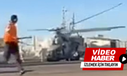 Askeri helikopter yere çakıldı