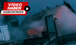 3 katlı bina çöktü: O anlar kamerada