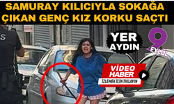 Genç kız Samuray kılıcıyla korku saçtı