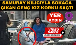 Genç kız Samuray kılıcıyla korku saçtı