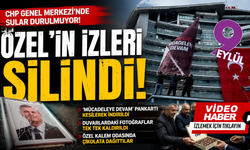 Özgür Özel'in pankartı binadan indirildi