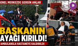 CHP Genel Merkezi’nde gergin anlar: İl başkanı otopark kapısından düşerek yaralandı