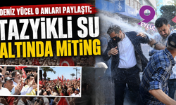 Deniz Yücel o anları paylaştı; Tazyikli su altında miting