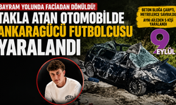 Bayram yolunda faciadan dönüldü: Takla atan otomobilde Ankaragücü futbolcusu yaralandı