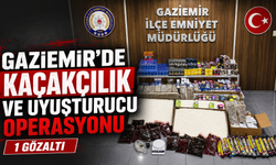 Gaziemir'de kaçakçılık ve uyuşturucu operasyonu: 1 gözaltı