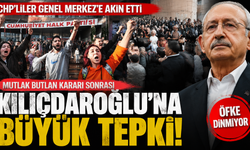 CHP Genel Merkezi önünde Kılıçdaroğlu protestosu