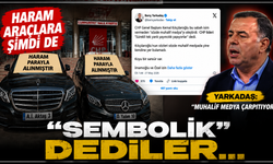 CHP Genel Merkezi önüne çekilen “haram araçlar” sembolik çıktı