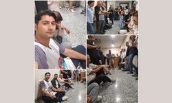 Bayraklı'da koridorlarda oturma eylemi başladı