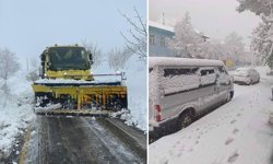 İzmir'de mayısta kar manzarası