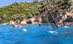 Marmaris'te tur teknesi battı