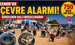 İzmir'de çevre alarmı: 750 kilo çöp çıktı! Denizlerin hali endişelendirdi