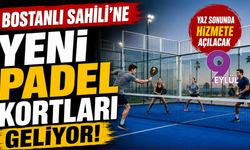 Bostanlı Sahili’ne yeni padel kortları geliyor: İzmir’de spor yatırımları hız kesmiyor
