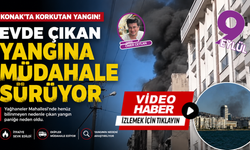Konak'ta ev yangını paniği: İtfaiye ekipleri seferber oldu