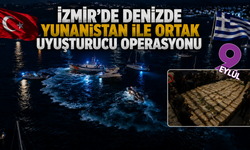 İzmir'de denizde uyuşturucu operasyonu