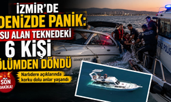 İzmir açıklarında korku dolu aakikalar: Su alan teknedeki 6 kişi son anda kurtarıldı