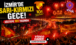 İzmir sarı-kırmızıya büründü: Göztepe'nin 101. yıl kutlamaları geceye damga vurdu
