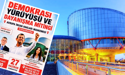 CHP'den AİHM önünde miting