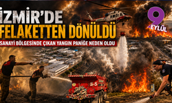 İzmir’de sanayi bölgesi yangın tehlikesi atlattı