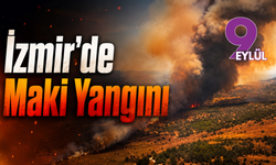 İzmir Dikili’de tarım arazisinde başlayan yangın makiliğe sıçradı