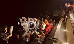 Urla açıklarında göçmen operasyonu