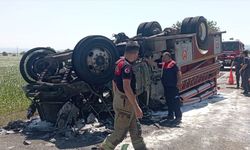İhbara giden itfaiye alev aldı!