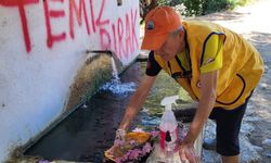 Artemis Lions Kulübü’nden dağ yollarındaki tarihi çeşmelere can suyu