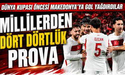 Türkiye, Dünya Kupası'na hazır! A Milli Takım, Kuzey Makedonya'ya gol yağdırdı: 4-0