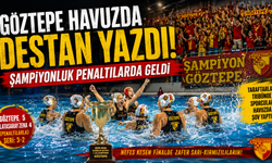 Göztepe havuzda destan yazdı! Şampiyonluk penaltılarda geldi