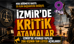 HSK kararnamesi yayımlandı: 33 ilin başsavcısı değişti, İzmir’de kritik görev değişiklikleri