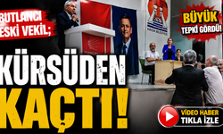 Butlancı eski vekil kürsüden kaçtı!