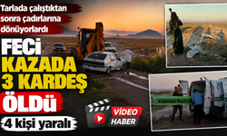 Yolda facia; 3 çocuk öldü, 4 yaralı