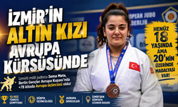 İzmir'in altın kızı Avrupa kürsüsünde