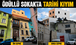 Ödüllü sokakta tarihi kıyım