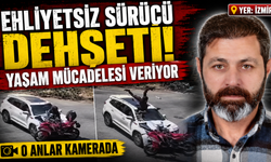 Ehliyetsiz sürücü dehşeti kamerada