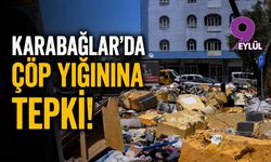Karabağlar'da çöp yığınına tepki!
