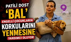 Patili dost 'Bal', engelli çocukların korkularını yenmesine yardımcı oluyor