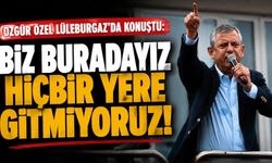 Özgür Özel: Biz buradayız, hiçbir yere gitmiyoruz