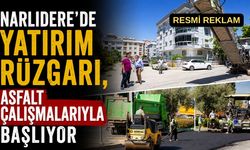 Narlıdere’de yatırım rüzgarı, asfalt çalışmalarıyla başlıyor
