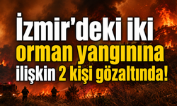 İzmir’deki iki orman yangınına ilişkin 2 kişi gözaltında!