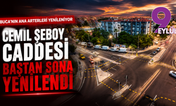Buca'nın ana arterleri yenileniyor: Cemil Şeboy Caddesi baştan sona yenilendi